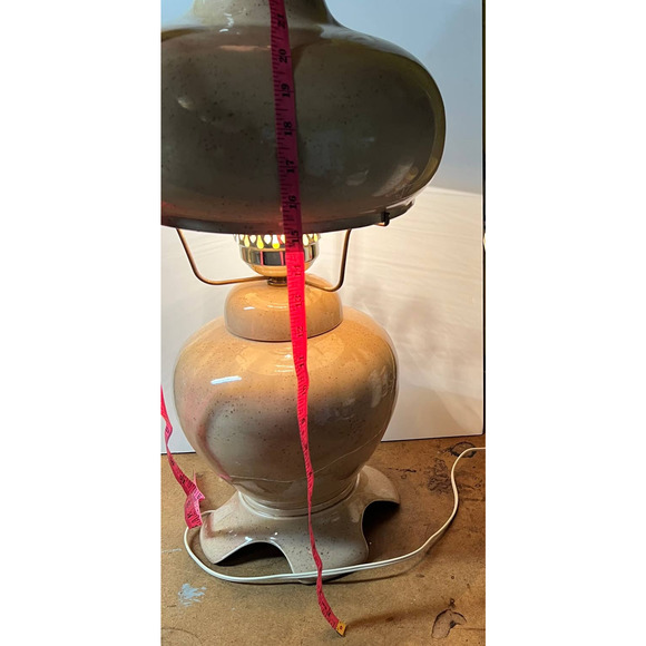 Antique GWTW Hurricane Parlor Lamp 24" MidCentury Nite Lite Gone W The Wind - Picture 9 of 12